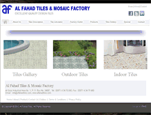 Tablet Screenshot of alfahadtiles.com